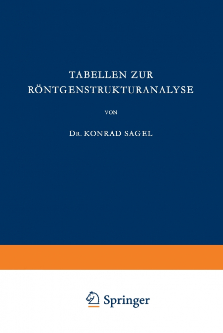 Tabellen zur Röntgenstrukturanalyse