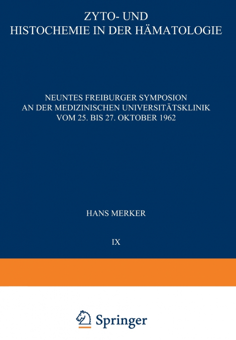 Zyto- Und Histochemie in Der Hamatologie
