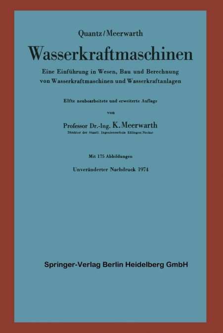 Wasserkraftmaschinen