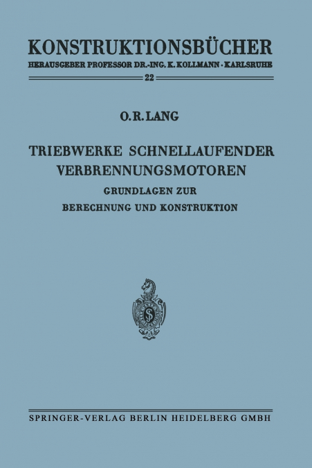 Triebwerke schnellaufender Verbrennungsmotoren