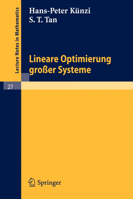 Lineare Optimierung großer Systeme