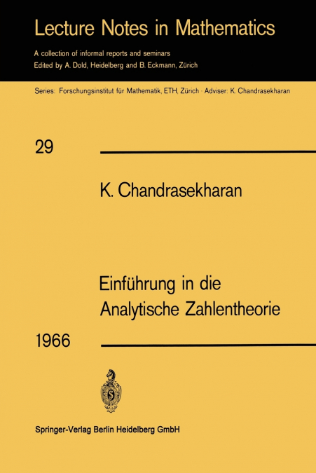 Einführung in die Analytische Zahlentheorie