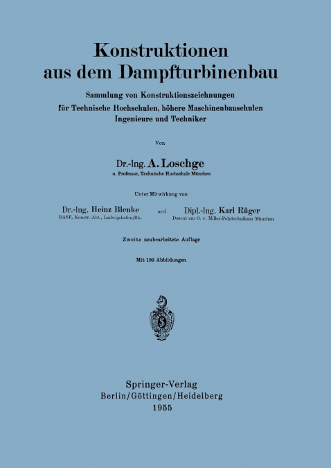 Konstruktionen Aus Dem Dampfturbinenbau