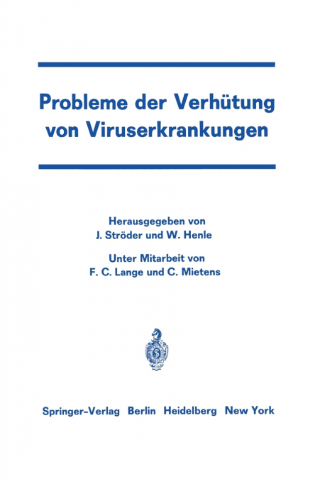 Probleme Der Verhutung Von Viruserkrankungen