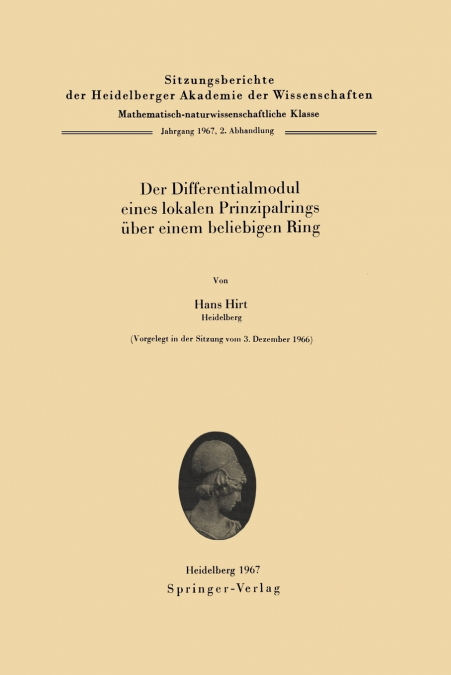 Der Differentialmodul Eines Lokalen Prinzipalrings Uber Einem Beliebigen Ring