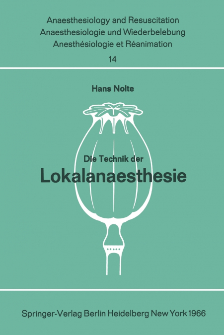 Die Technik der Lokalanaesthesie