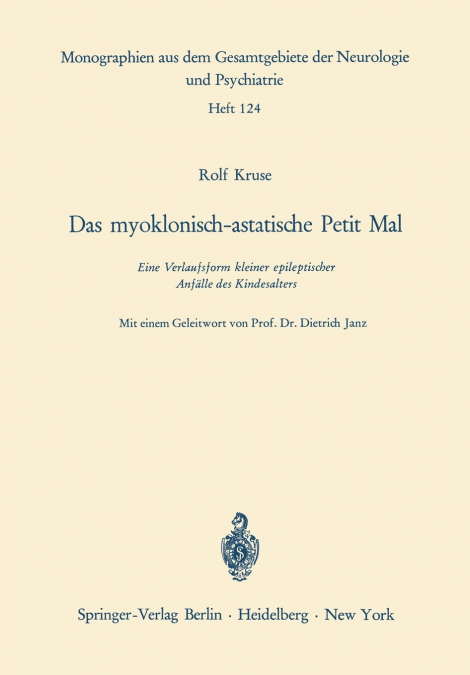 Das myoklonisch-astatische Petit Mal