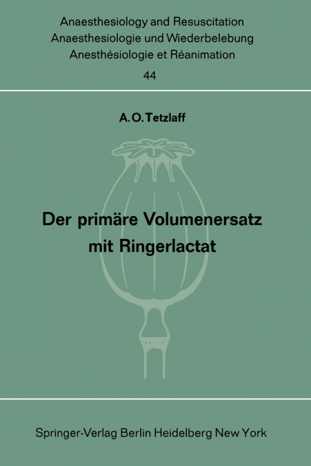 Der primäre Volumenersatz mit Ringerlactat