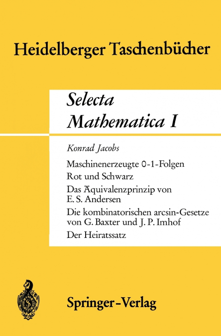 Selecta Mathematica I