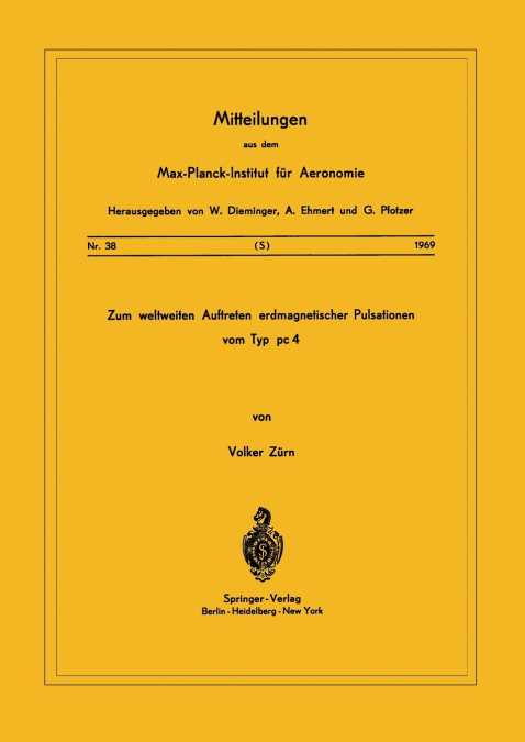 Zum Weltweiten Auftreten Erdmagnetischer Pulsationen vom Typ PC 4