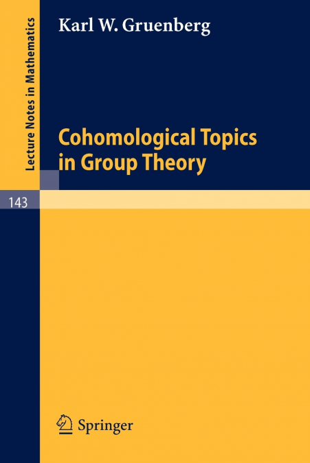 Cohomological Topics in Group Theory