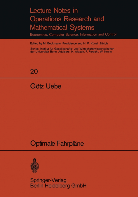 Optimale Fahrplane