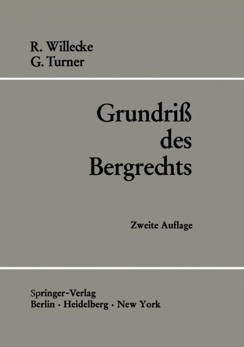 Grundriss Des Bergrechts