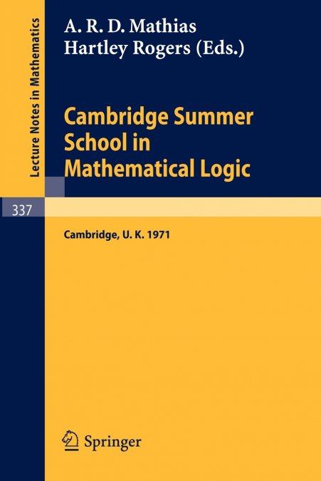Cambridge Summer School in Mathematical Logic