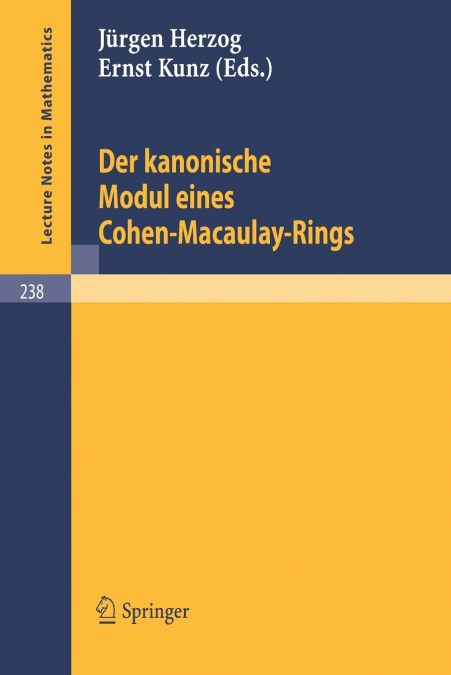 Der Kanonische Modul Eines Cohen-Macaulay-Rings