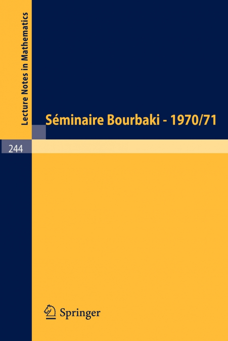 Seminaire Bourbaki
