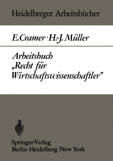 Arbeitsbuch Recht Fur Wirtschaftswissenschaftler