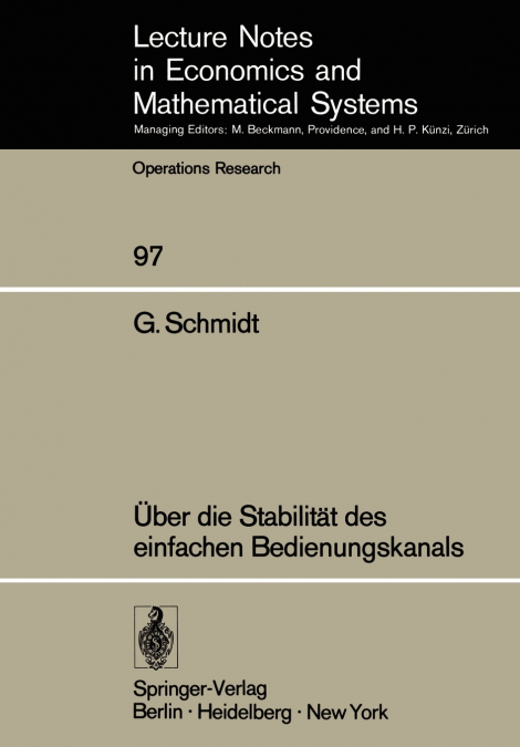 Über die Stabilität des einfachen Bedienungskanals