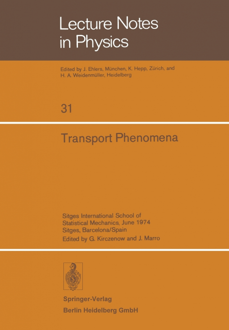 Transport Phenomena