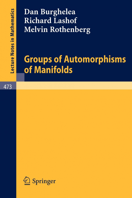 Groups of Automorphisms of Manifolds