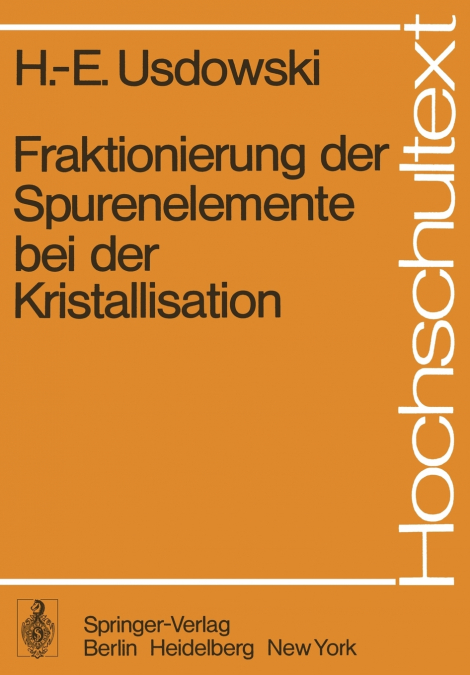 Fraktionierung Der Spurenelemente Bei Der Kristallisation