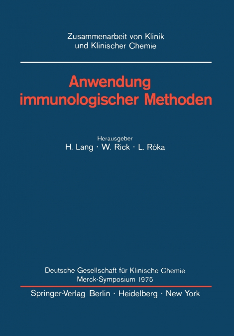 Anwendung immunologischer Methoden