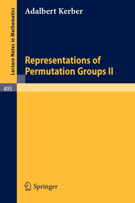 Representations of Permutation Groups II