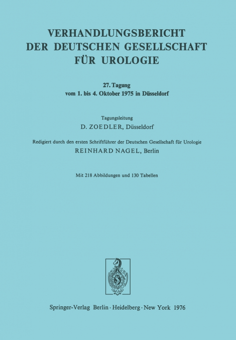 27. Tagung vom 1. bis 4. Oktober 1975 in Düsseldorf