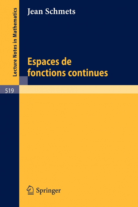 Espaces de fonctions continues