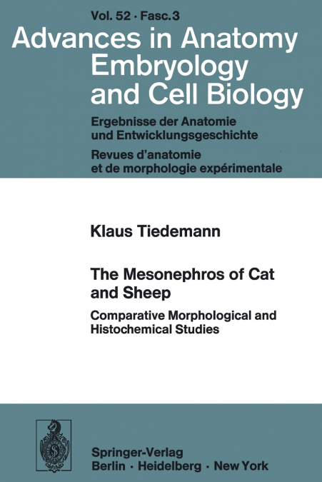 The Mesonephros of Cat and Sheep