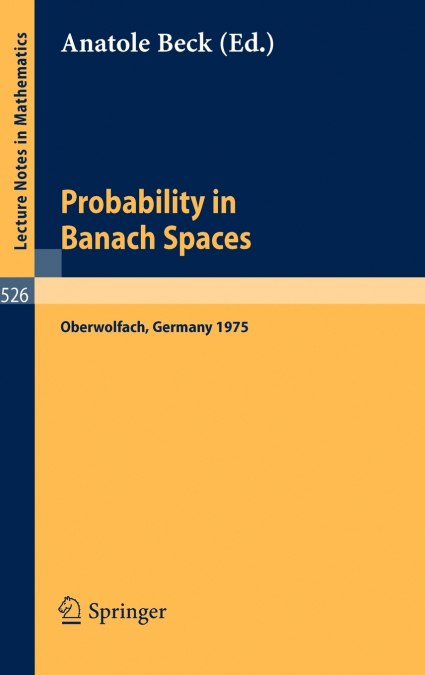 Probability in Banach Spaces