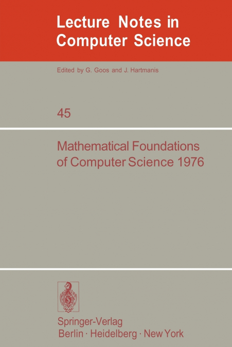 Mathematical Foundations of Computer Science 1976