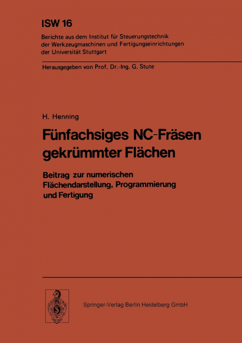 Funfachsiges NC-Frasen Gekrummter Flachen