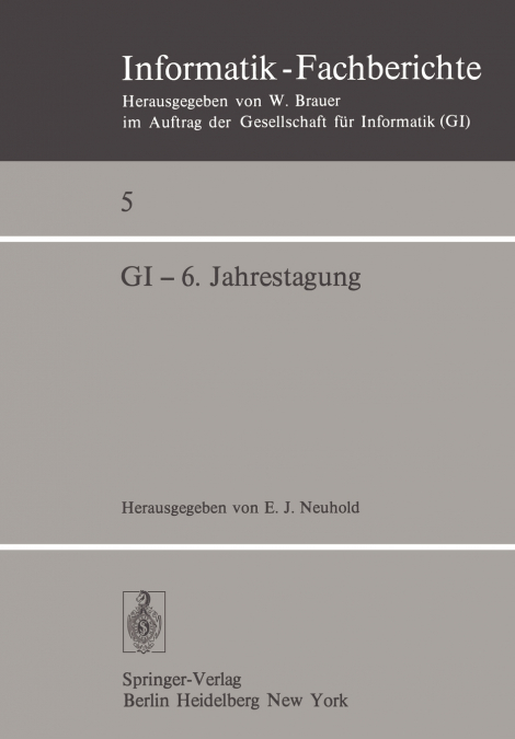 GI - 6. Jahrestagung