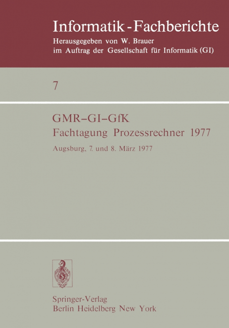 Fachtagung Prozessrechner 1977