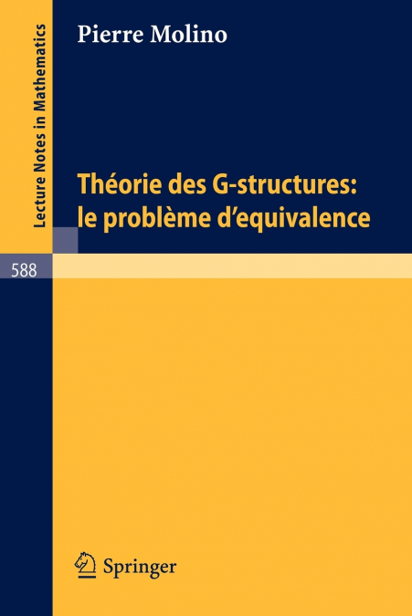 Theorie Des G-Structures