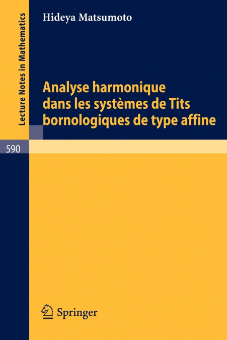Analyse Harmonique dans les Systemes de Tits Bornologique de Type Affine