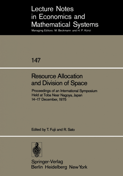 Resource Allocation and Division of Space