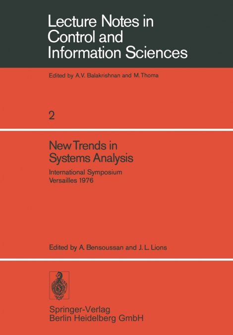 New Trends in Systems Analysis