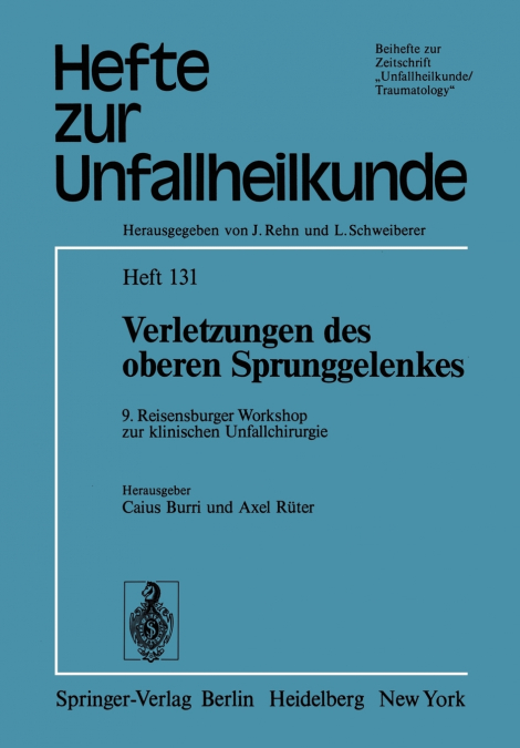 Verletzungen des oberen Sprunggelenkes