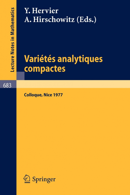 Varietes Analytiques Compactes