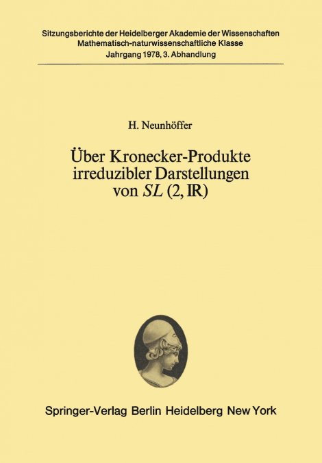 Über Kronecker-Produkte irreduzibler Darstellungen von SL (2, ?)