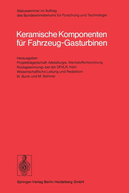 Keramische Komponenten für Fahrzeug-Gasturbinen