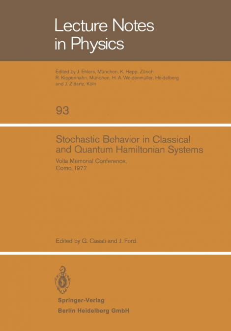 Stochastic Behavior in Classical and Quantum Hamiltonian Systems