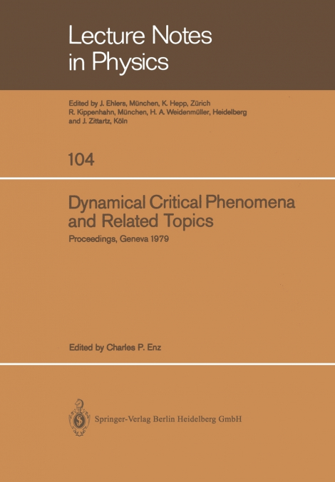 Dynamical Critical Phenomena and Related Topics