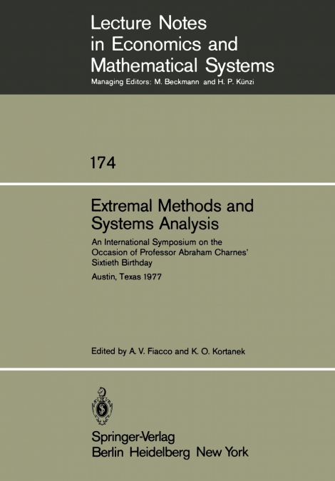 Extremal Methods and Systems Analysis