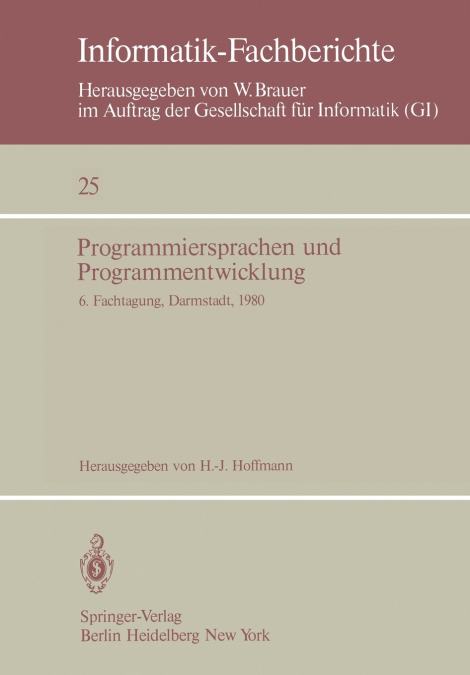 Programmiersprachen und Programmentwicklung