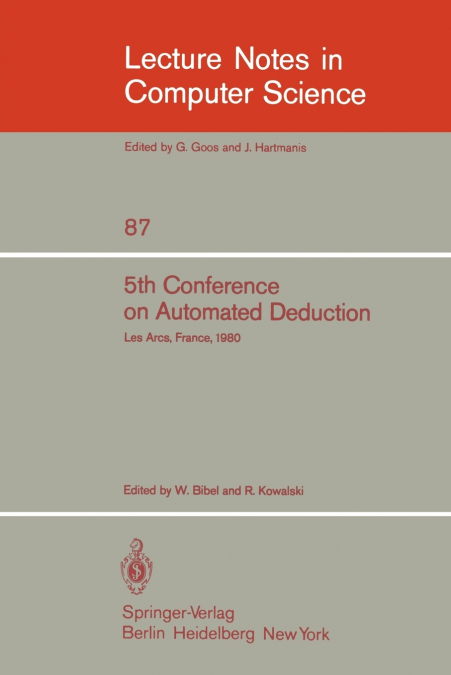 5th Conference on Automated Deduction
