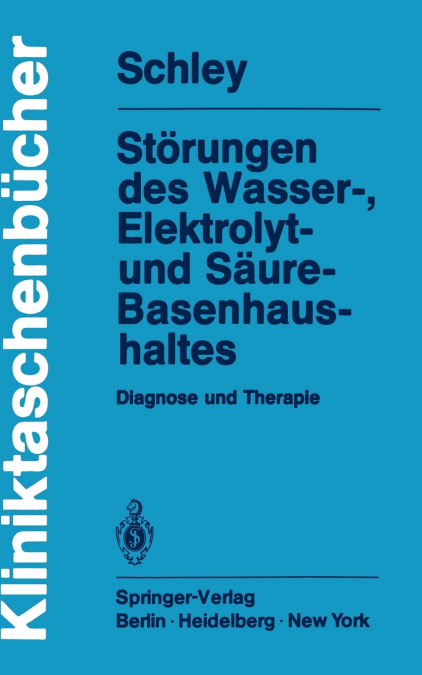 Störungen des Wasser-, Elektrolyt- und Säure-Basenhaushaltes