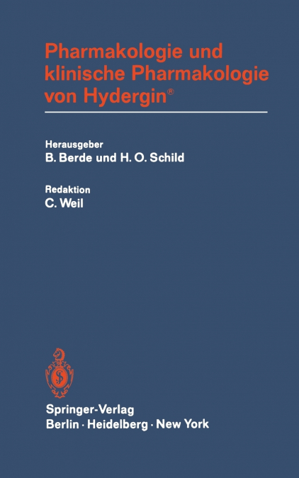 Pharmakologie Und Klinische Pharmakologie Von Hydergin(r)